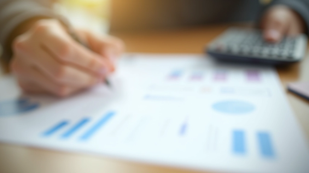Grafik mit Preisindex und Statistiken liegt auf einem Schreibtisch mit Taschenrechner